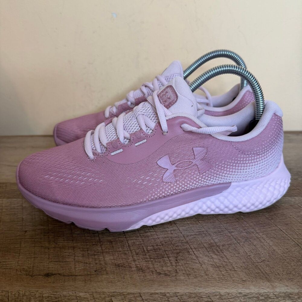 Under Armour Women's Charged Rogue 4 running shoes pink size 8
